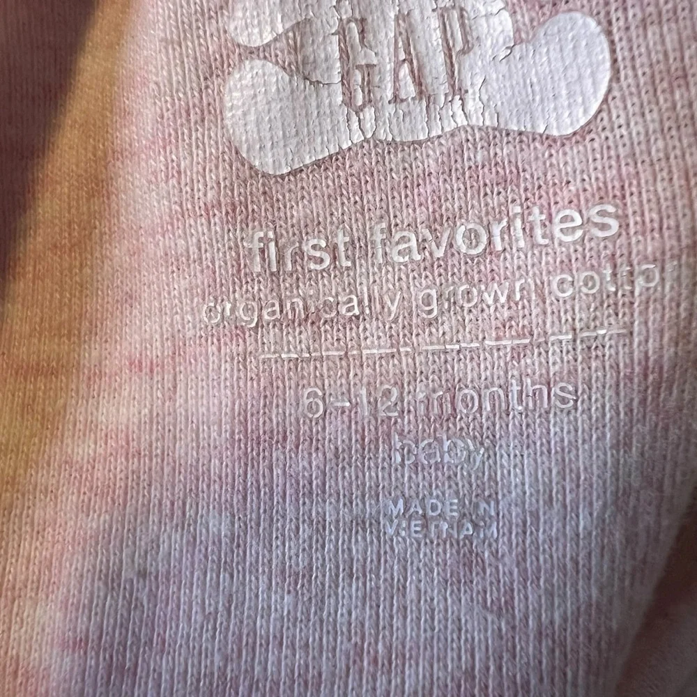 Baby Gap Organic Cotton Panda Pants Soft Pink Size 6-12 months